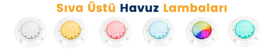 sıva üstü led havuz lambaları